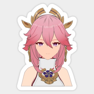 Yae Miko Genshin impact Sticker